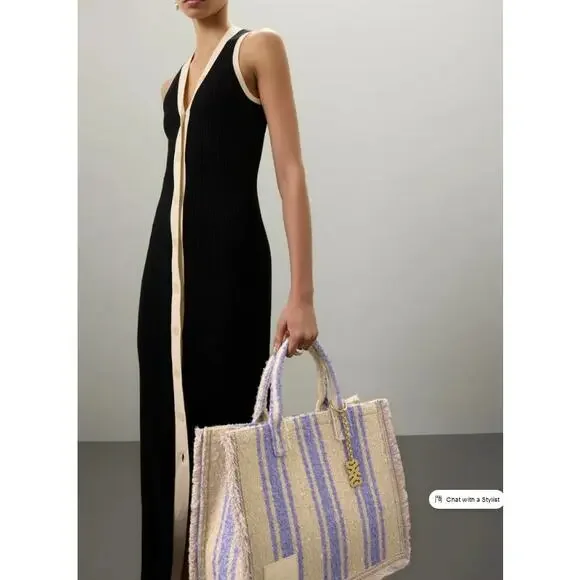 Sandro Striped Kasbah Tweedtote Bag$475 original retail